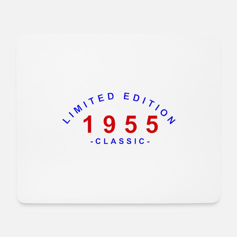 1955, Limited Edition - Mousepad (Querformat) - Weiß