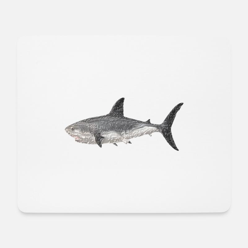 Haie - Mousepad (Querformat) - Weiß