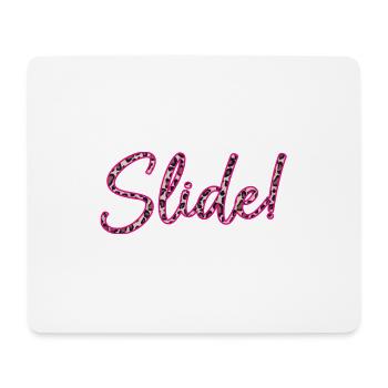 Glisser! Lion rose - Tapis de souris (format paysage) - blanc - Devant