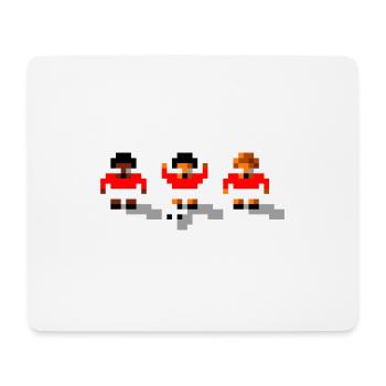Soccer Red Team - Mouse Pad (horizontal) - white - Front