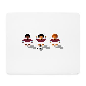 Soccer Claret and Blue alternative - Mouse Pad (horizontal) - white - Front