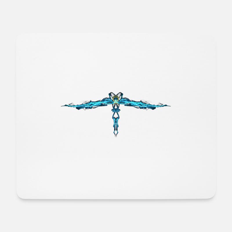 Blauer Engel - Mousepad (Querformat) - Weiß