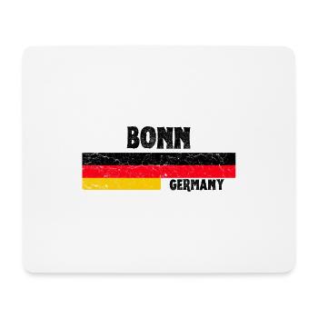 Bonn Germany Flag - Mouse Pad (horizontal) - white - Front