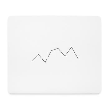 traversée des Alpes - Tapis de souris (format paysage) - blanc - Devant