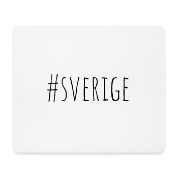hashtag sverige SWEDEN STOCKHOLM GÖTEBORG NORDIC - Mousepad (Querformat) - Weiß - Vorne