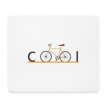 Fahrrad cool - Mousepad (Querformat) - Weiß - Vorne