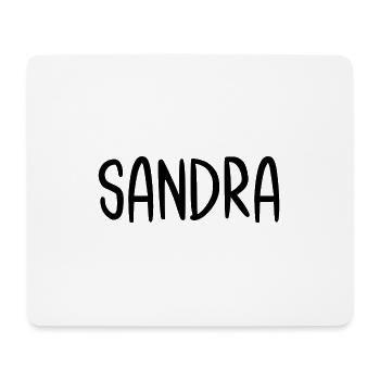 Sandra Custom Name Schriftart Text Geburtstag - Mousepad (Querformat) - Weiß - Vorne