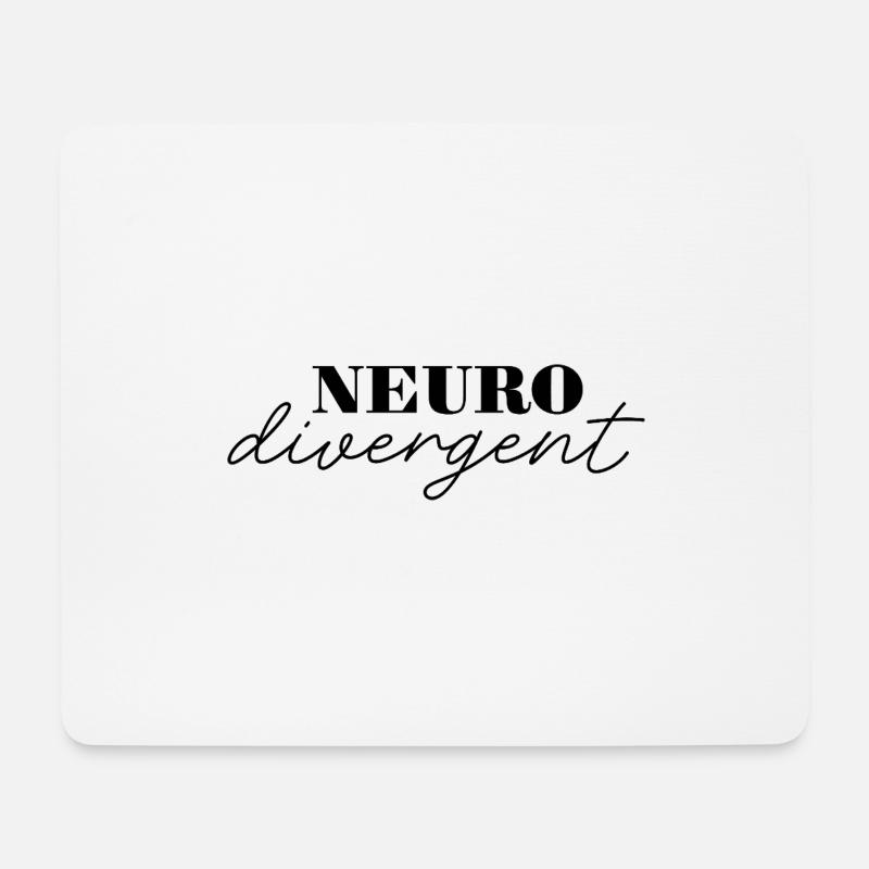 Neurodivergenz feiern - Einzigartige Produkte - Mousepad (Querformat) - Weiß