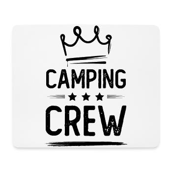 Camping Crew - Mousepad (Querformat) - Weiß - Vorne