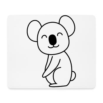 Koala Comic Animal - Tapis de souris (format paysage) - blanc - Devant