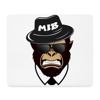 GORILLA, Macht im Business, MiB - Mousepad (Querformat) - Weiß - Vorne