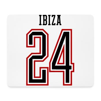 Ibiza 24 Jours fériés 2024 - Tapis de souris (format paysage) - blanc - Devant