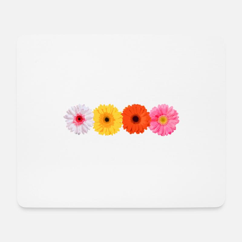 Gerbera - Mouse Pad (horizontal) - white