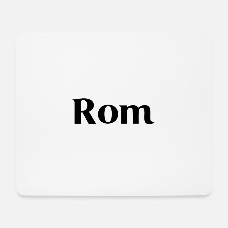 Rom - Schwarz - Mousepad (Querformat) - Weiß
