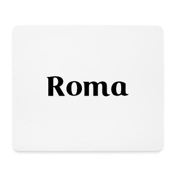 Roma - Black writing - Mouse Pad (horizontal) - white - Front