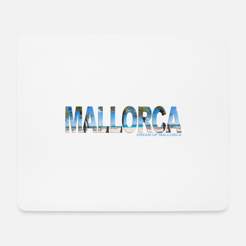 Mallorca Schriftzug Banner - Dream of Mallorca - Mousepad (Querformat) - Weiß