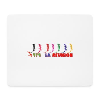Geckos Rainbow 974 Wiedervereinigung - Mousepad (Querformat) - Weiß - Vorne