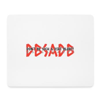 DBSADB Rot - Mousepad (Querformat) - Weiß - Vorne