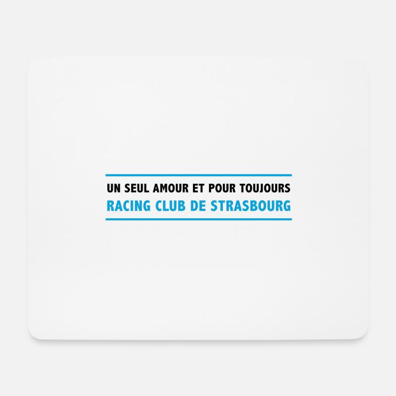 Racing Club Straßburg - Mousepad (Querformat) - Weiß