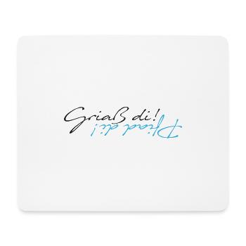 griaß di - piad di - Mousepad (Querformat) - Weiß - Vorne