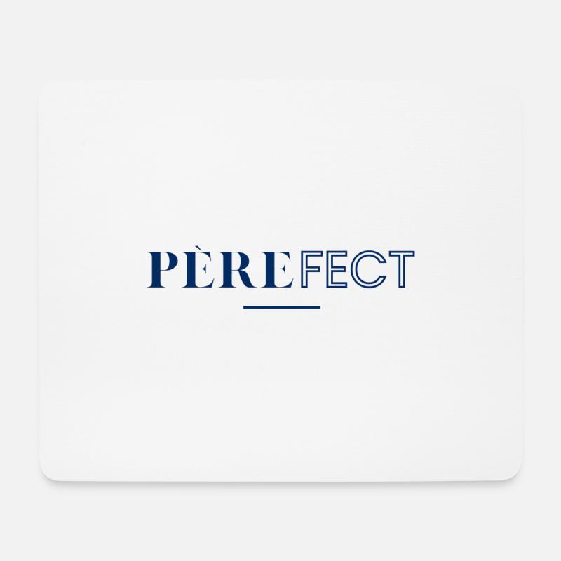Vaterfekt! Perfekter Vater! - Mousepad (Querformat) - Weiß