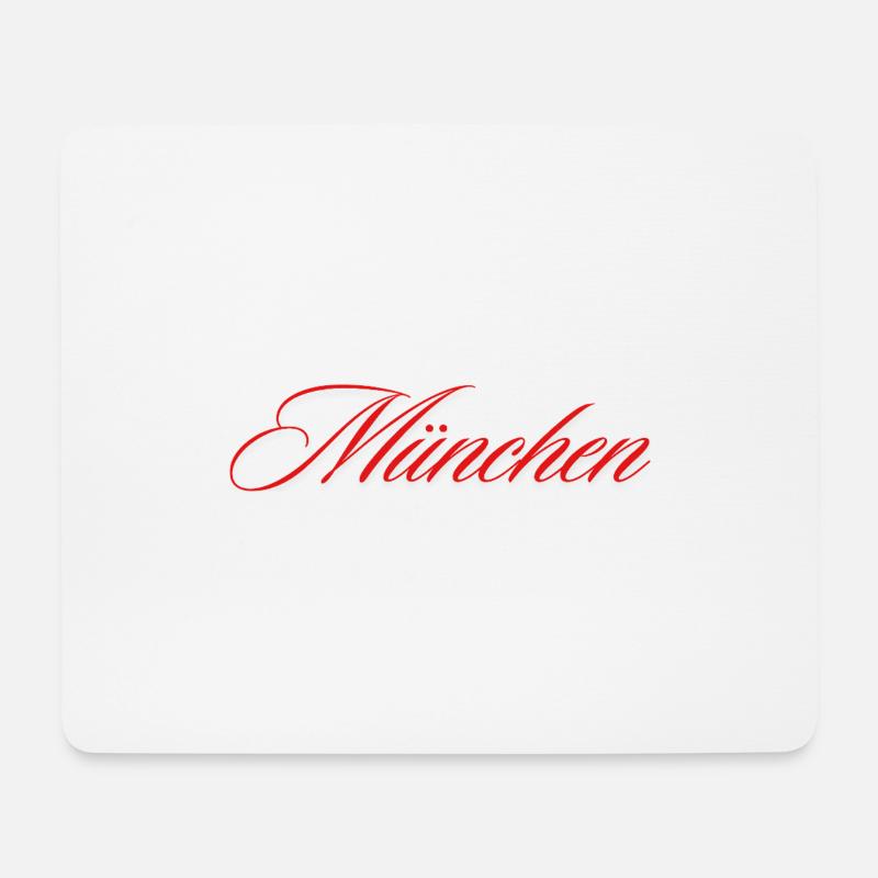München - Mousepad (Querformat) - Weiß