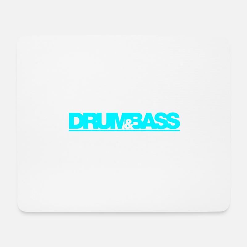 Drum&Bass - Mousepad (Querformat) - Weiß