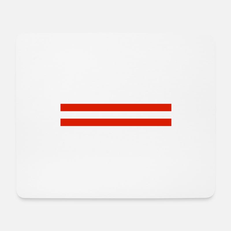 Österreich Fahne Banner - Mousepad (Querformat) - Weiß