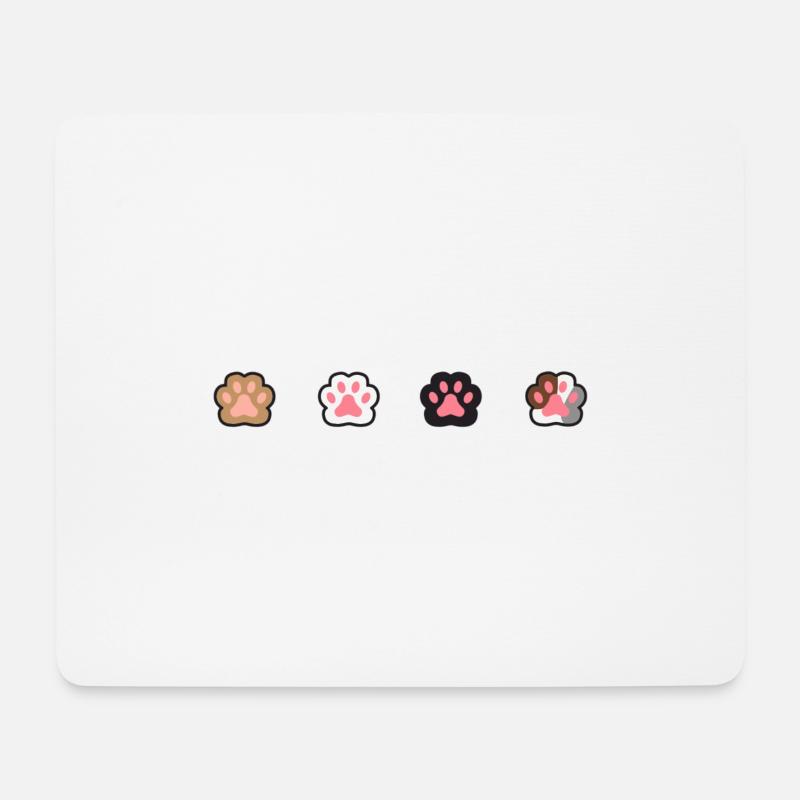 Cat's paw - Mouse Pad (horizontal) - white