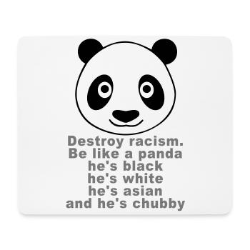 Chubby Panda - Tapis de souris (format paysage) - blanc - Devant