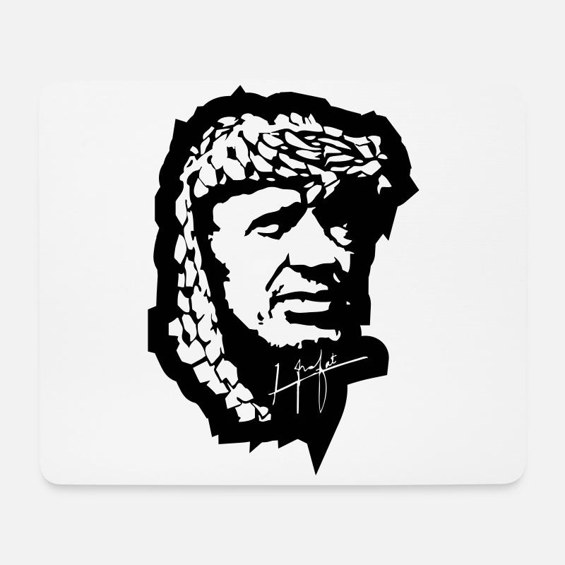 Yasser Arafat - Mouse Pad (horizontal) - white