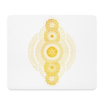Métatrons Cube Géométrie Sacrée Ésotérique - Tapis de souris (format paysage) - blanc - Devant