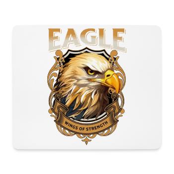 Eagle Head Gold Bird of Prey Bird Animal Nature - Mouse Pad (horizontal) - white - Front