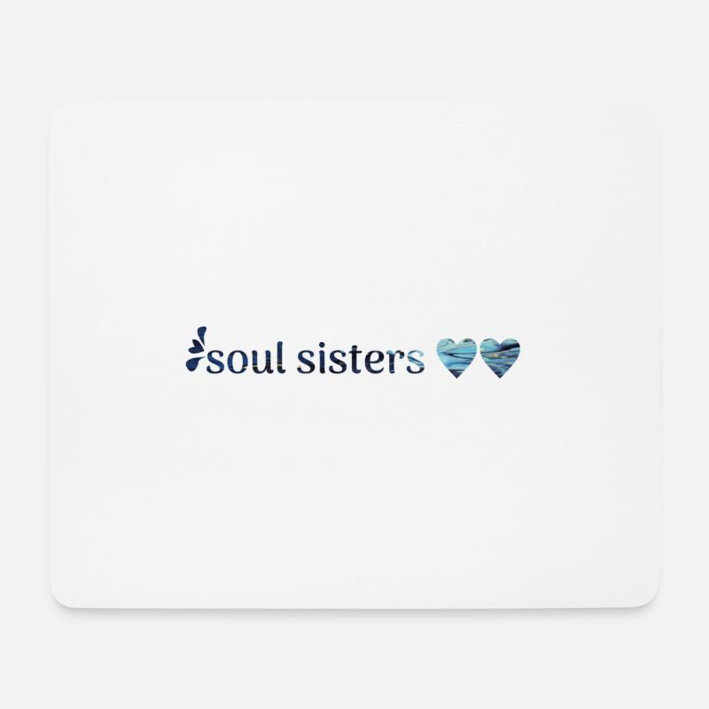 Freunde - soul sisters - Mousepad (Querformat) - Weiß