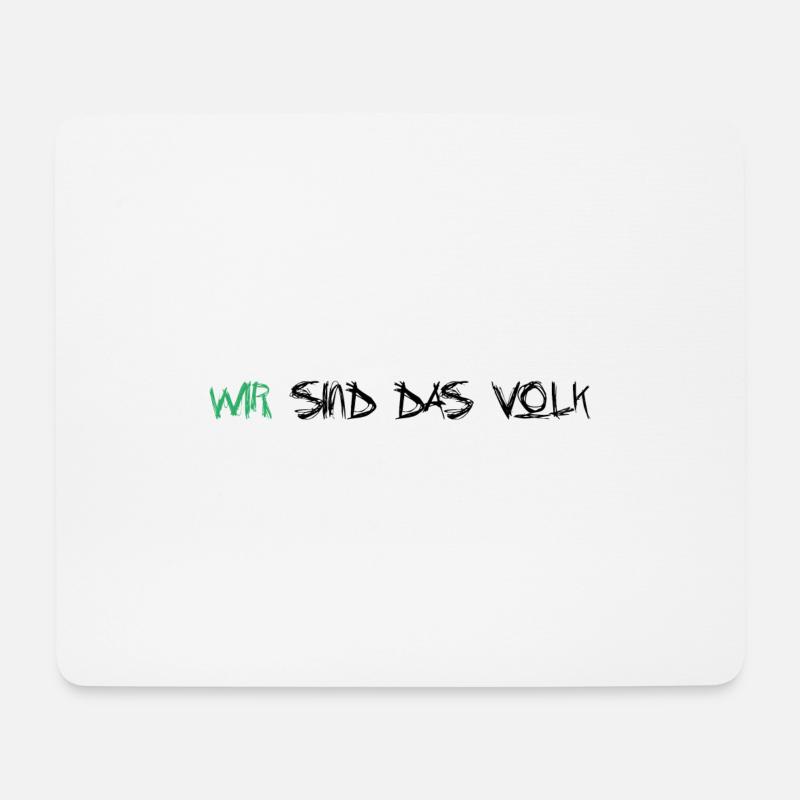 Wir sind das Volk - Mousepad (Querformat) - Weiß