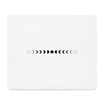 PHASES DE LUNE SIMPLES - Tapis de souris (format paysage) - blanc - Devant