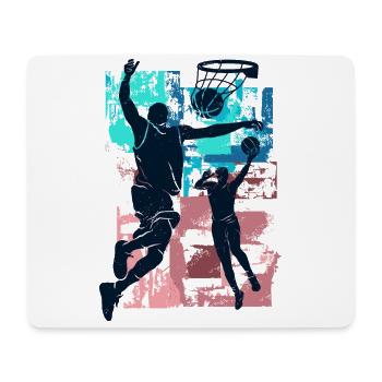 Basketball Spieler Basketball Player Ball - Mouse Pad (horizontal) - white - Front