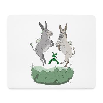 Flying Donkeys - FéArt - Mouse Pad (horizontal) - white - Front