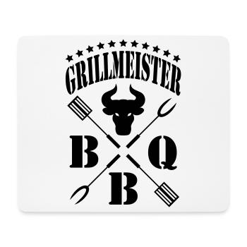 Grillmeister - Mousepad (Querformat) - Weiß - Vorne