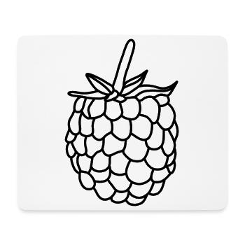 Himbeere Beere Vitamine - Mousepad (Querformat) - Weiß - Vorne