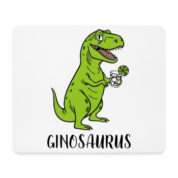 Ginosaurus - lustiger Trex Dino mit Gin - Mousepad (Querformat) - Weiß - Vorne