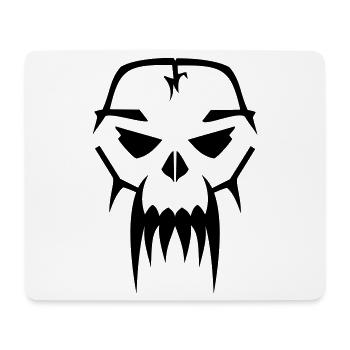 Demon Skull 4.3 - Mousepad (Querformat) - Weiß - Vorne