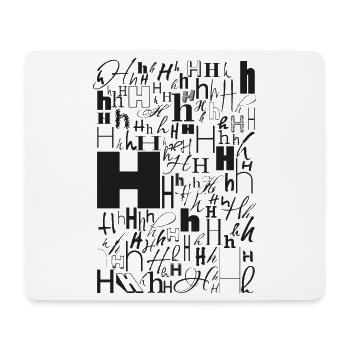 Typo B - Conception de lettres pour les amateurs de polices de caractères - Tapis de souris (format paysage) - blanc - Devant