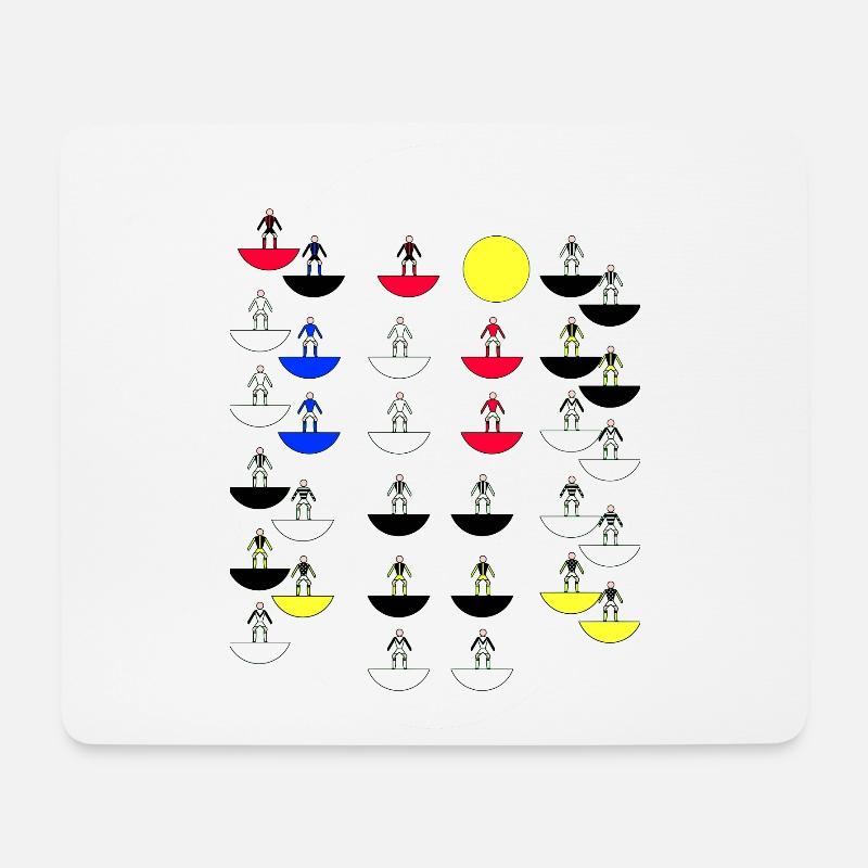 Subbuteo - Mousepad (Querformat) - Weiß