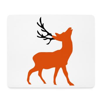 deer - Mouse Pad (horizontal) - white - Front