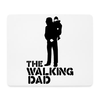 the walking dad - Mouse Pad (horizontal) - white - Front