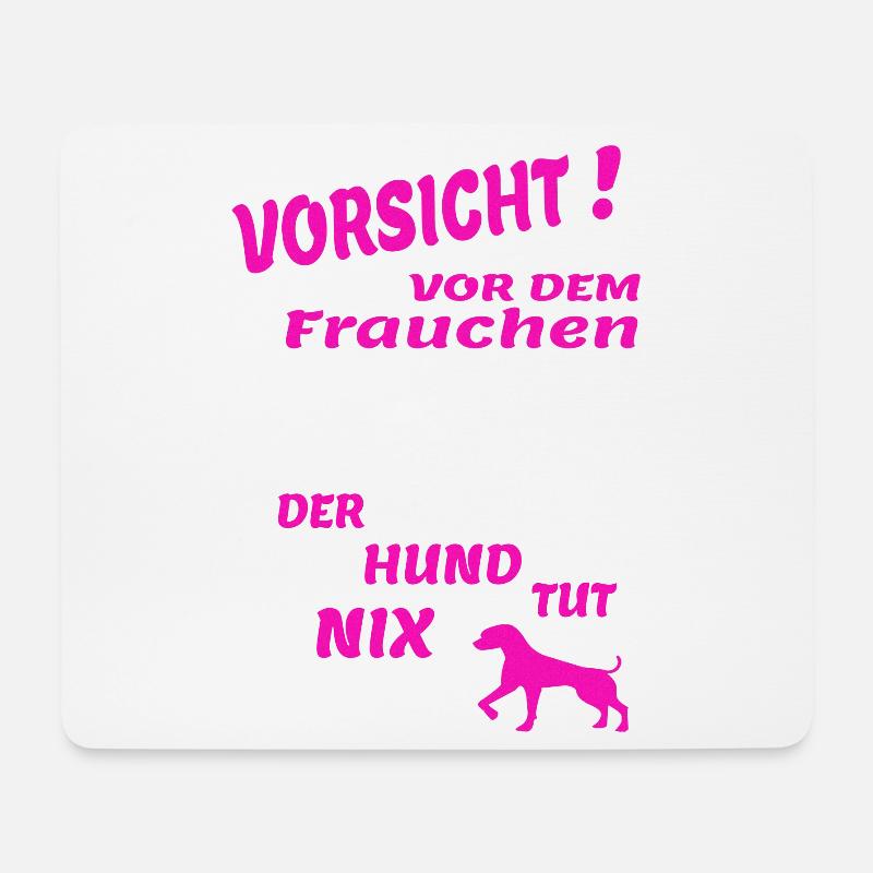Hund Hundebesitzer Tierliebe - Mousepad (Querformat) - Weiß