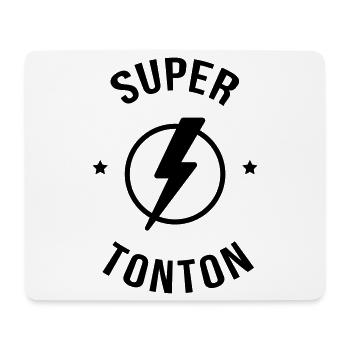 Super Tonton - Baptême - Anniversaire - Noël - Tapis de souris (format paysage) - blanc - Devant