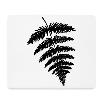 Farn Blatt Farnblatt Farnwedel - Mousepad (Querformat) - Weiß - Vorne