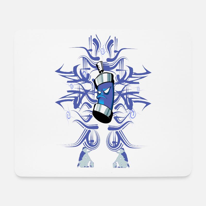 Graffiti - Mousepad (Querformat) - Weiß